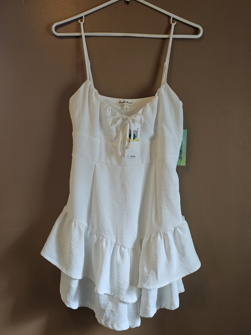 White Summer Romper Shorts